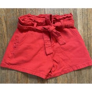 LC Lauren Conrad Women's High Waist Paperbag Shorts ~ sz 0